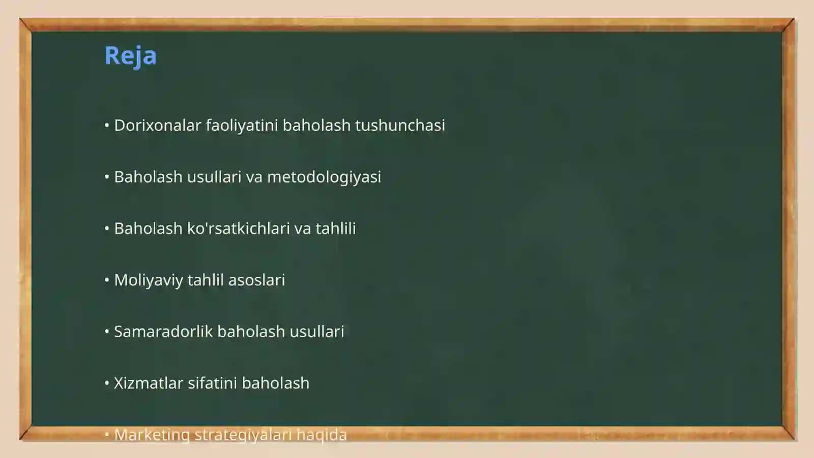 Dorixonalar faoliyatini kompleks baholash 2