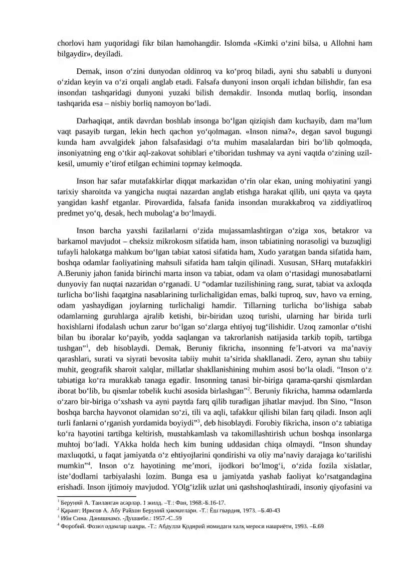 FALSAFIY ANTROPOLOGIYA (INSON FALSAFASI) 2