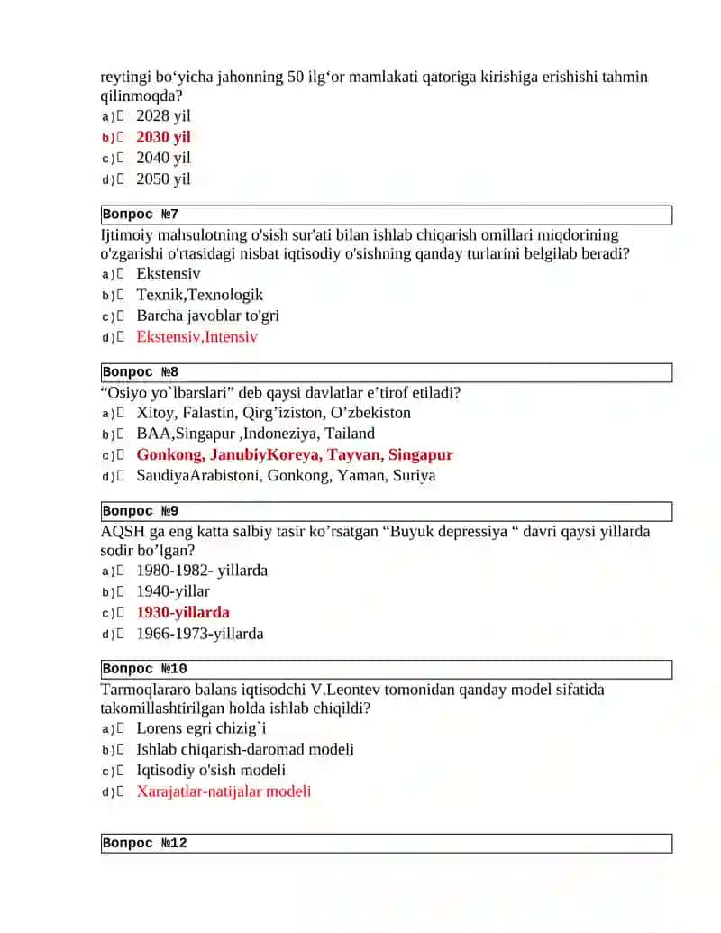 Iqtisodiy o'sish 2