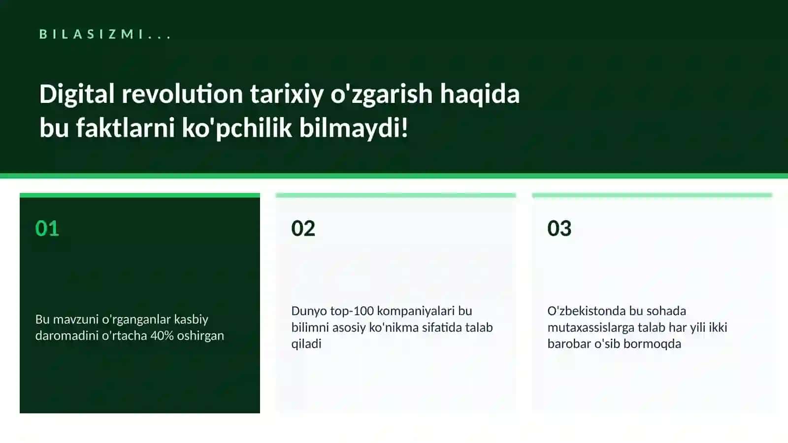 Digital revolution tarixiy o'zgarish 2
