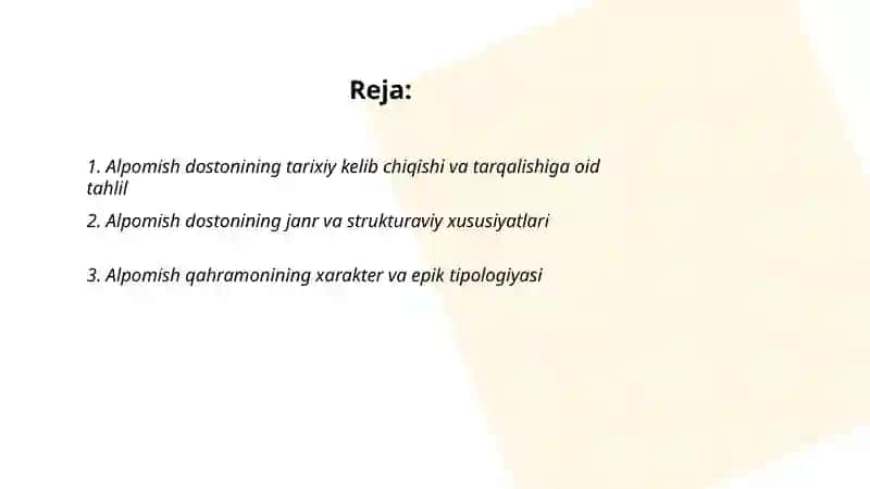 Alpomish dostonining tahlili 2