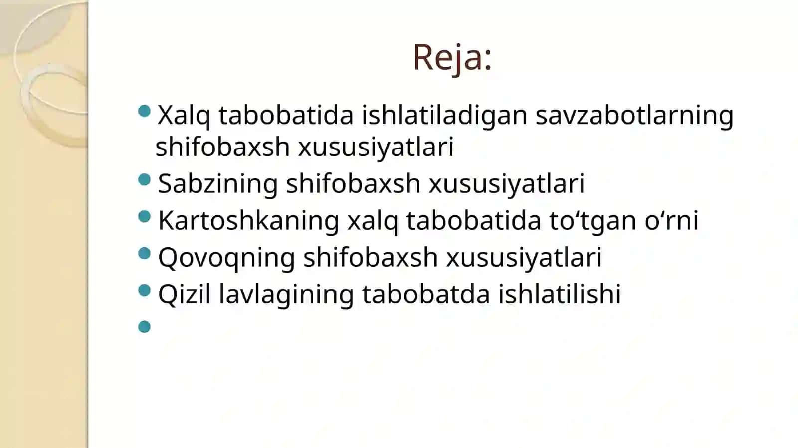 Xalq tabobatida sabzavotlarning shifobaxshlik xususiyatlari 2