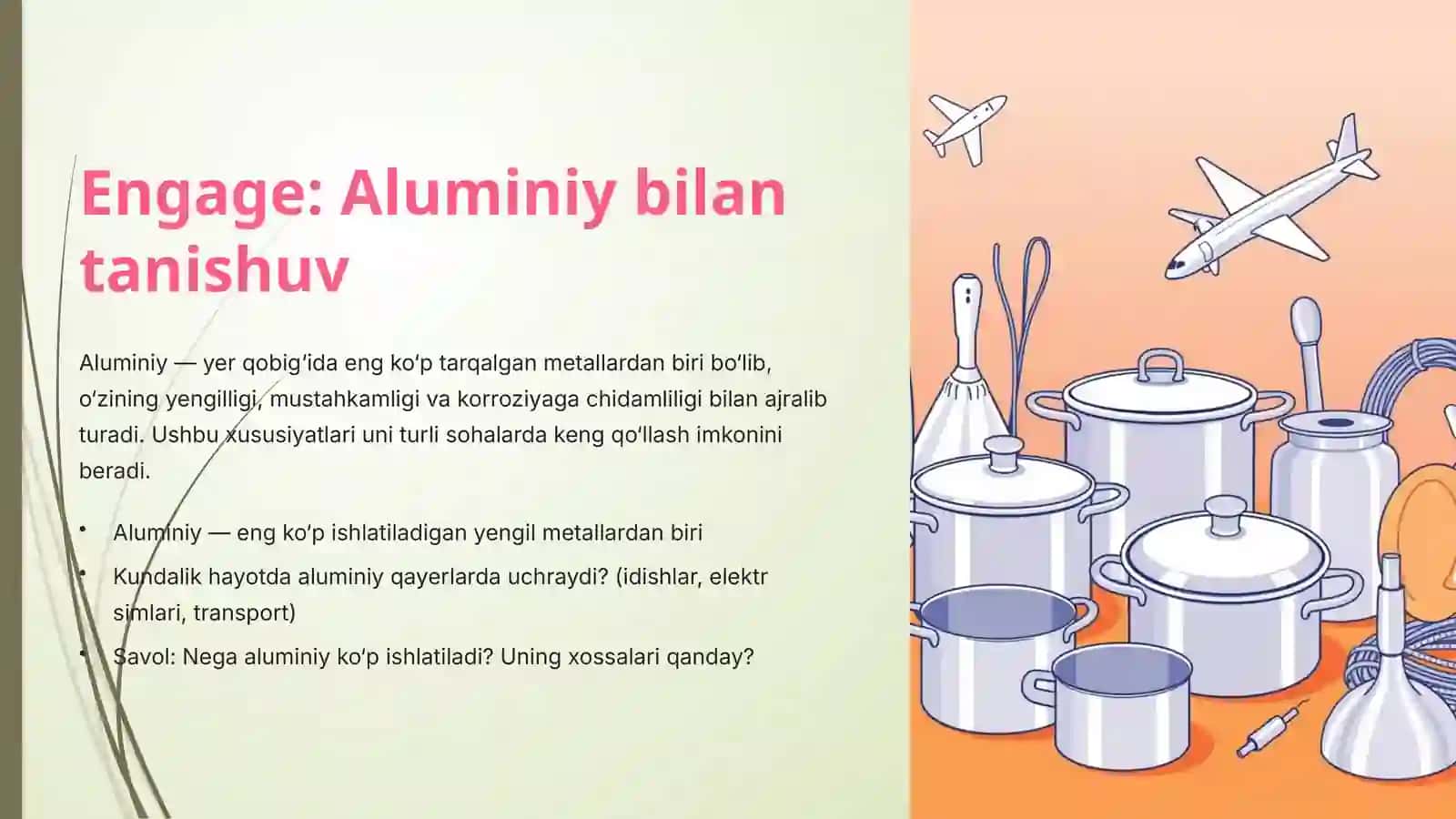 Aluminiy birikmalari vaularning ishlatilishi 2