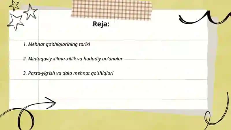 Mehnat qoʻshiqlari 2