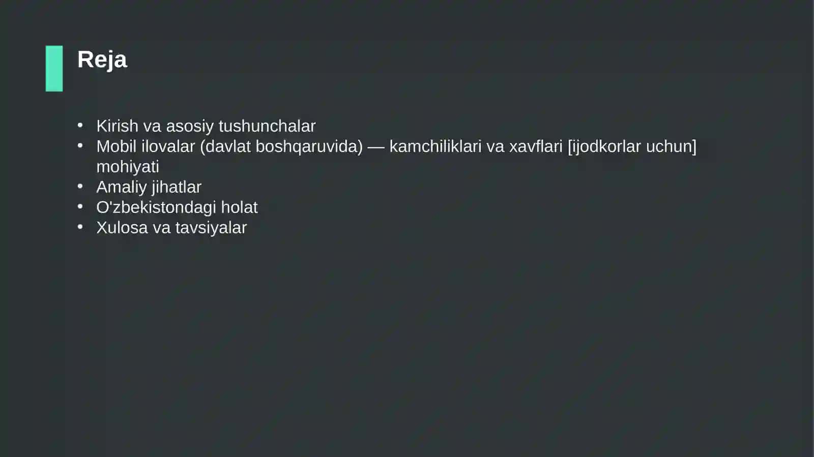 Mobil ilovalar (davlat boshqaruvida) — kamchiliklari va xavflari [ijodkorlar uchun] 2