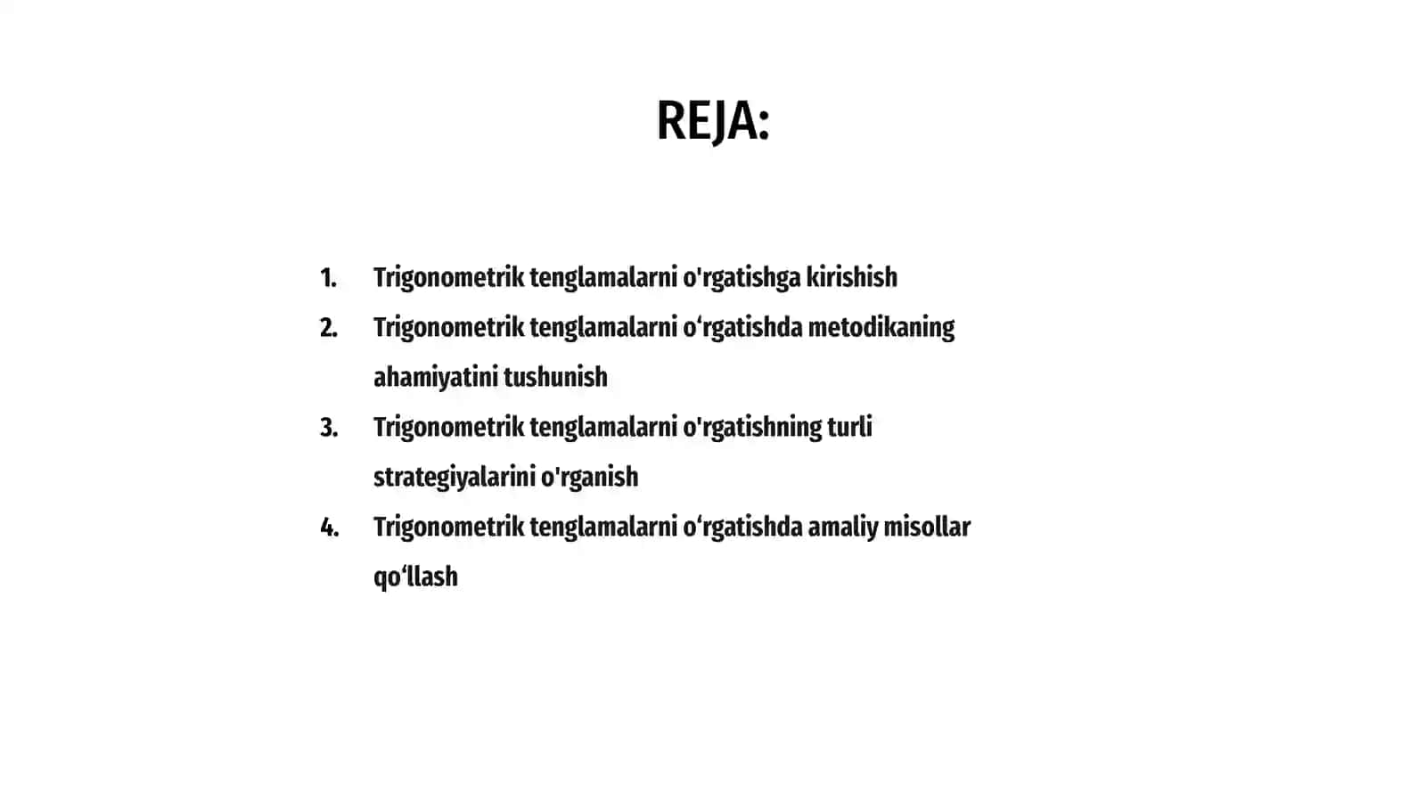 Trigonometrik tenglamalarni oʻqitish metodikasi 2
