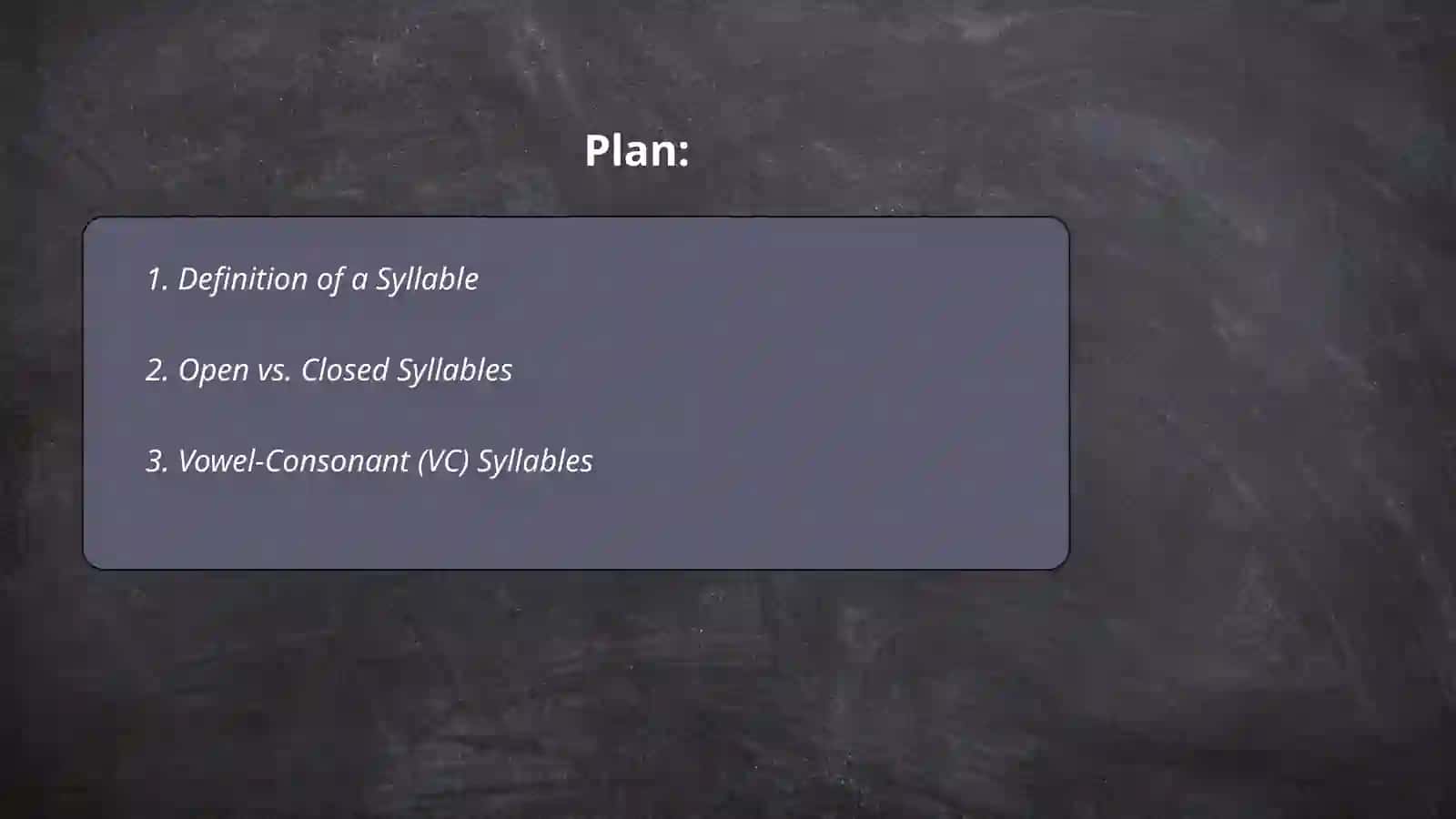 Syllable Formation and Syllable Division 2