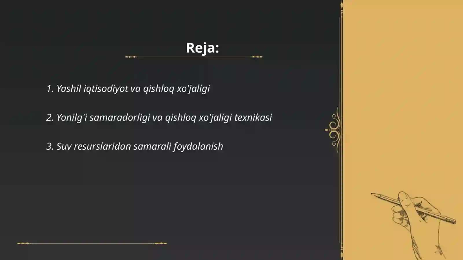 QISHLOQ XO‘JALIGINI “YASHIL IQTISODIYOT” ASOSIDA RIVOJLANTIRISH 2
