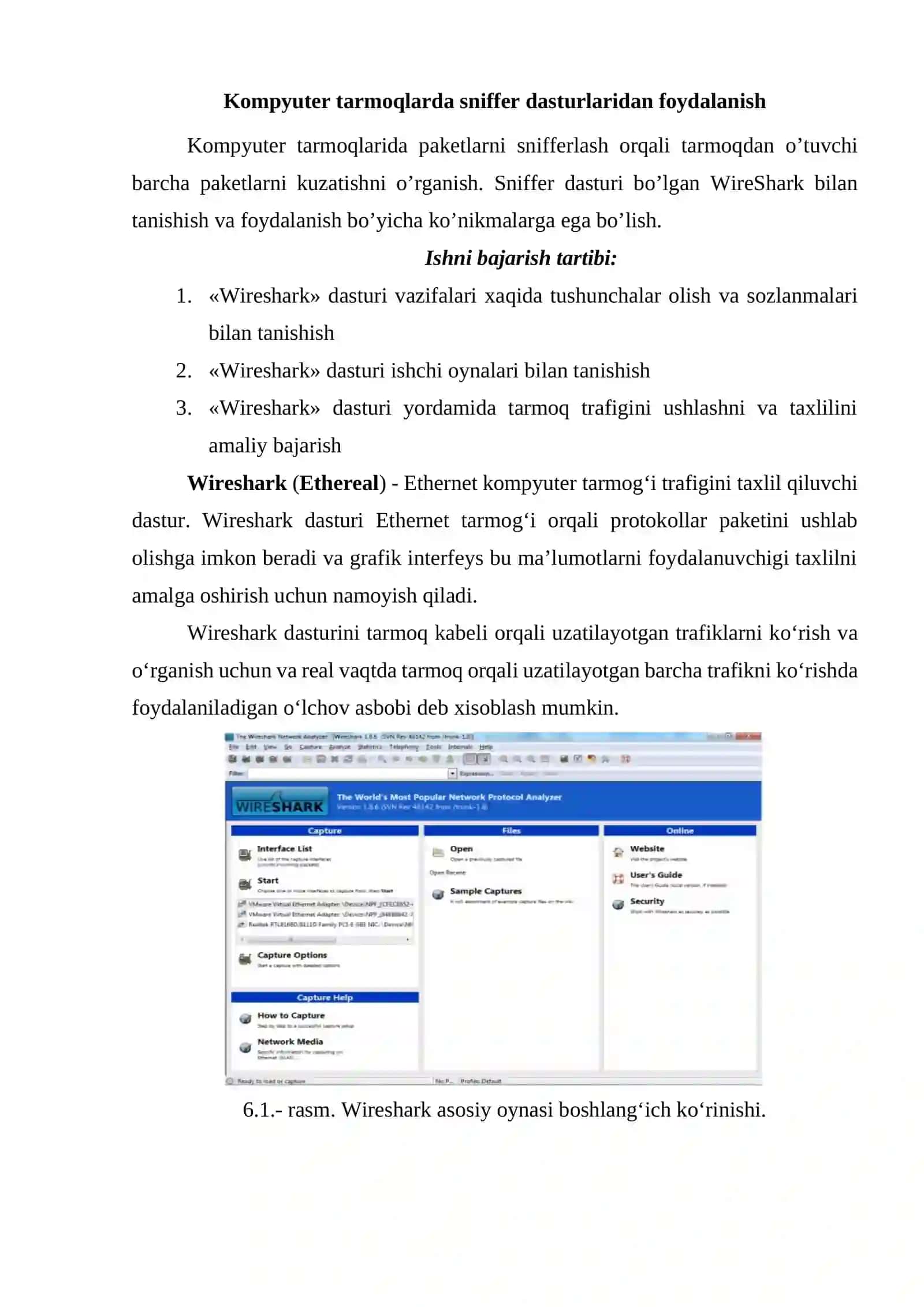 Kompyuter tarmoqlarda sniffer dasturlaridan foydalanish 2