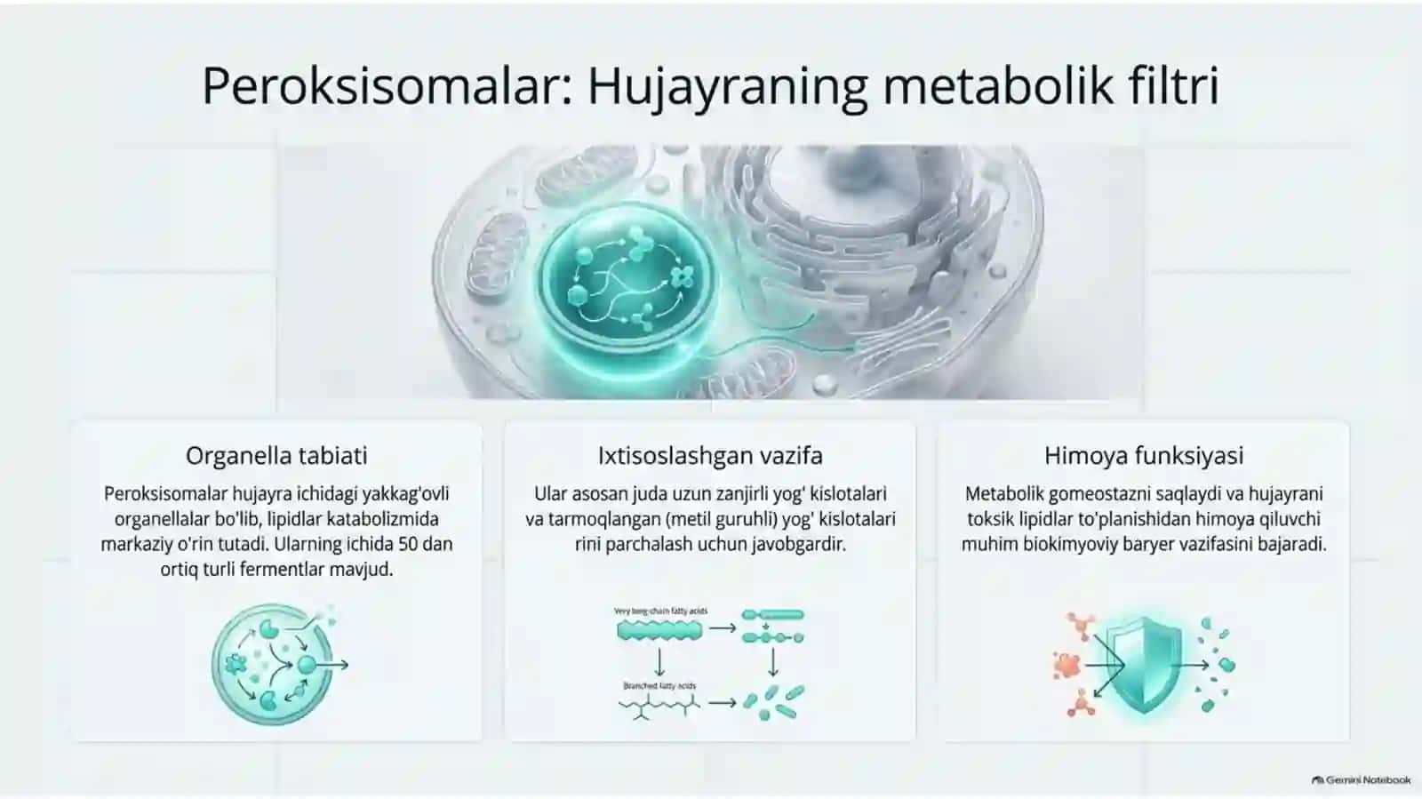 Yog‘ kislotalarining α-oksidlanishi: ahamiyati va buzilishlari — 15 slayd 2