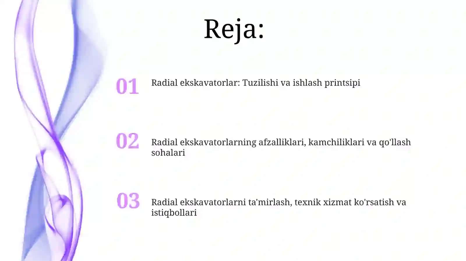 Radial qazuvchi ekskavatorlarning tuzilishi va qoʻllanilish sohalari 2