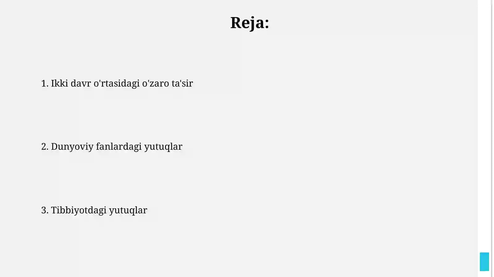 Tibbiyotning va dunyoviy ilmlarning muvaffaqiyatlari 2