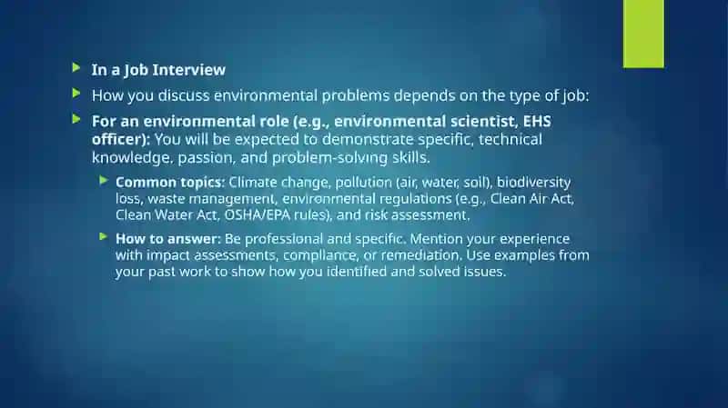 Environmental Problems 2