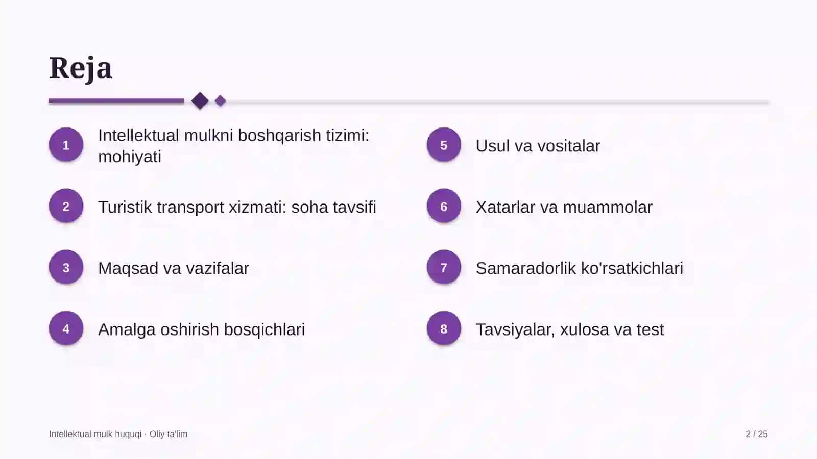 turistik transport xizmatida intellektual mulkni boshqarish tizimi 3225 2