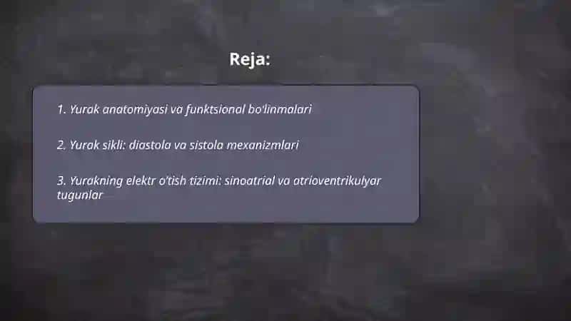 Yurak qon tomir fiziologiyasi 2