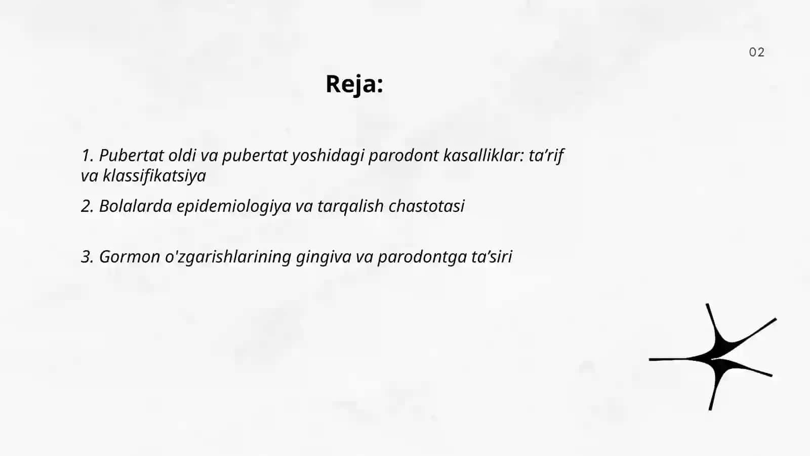 Pubertat oldi va pubertat yoshidagi parodont kasalliklar 2