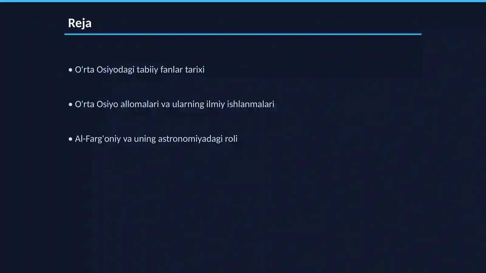 O'rta Osiyodagi tabiiy fanlar tarixi 2