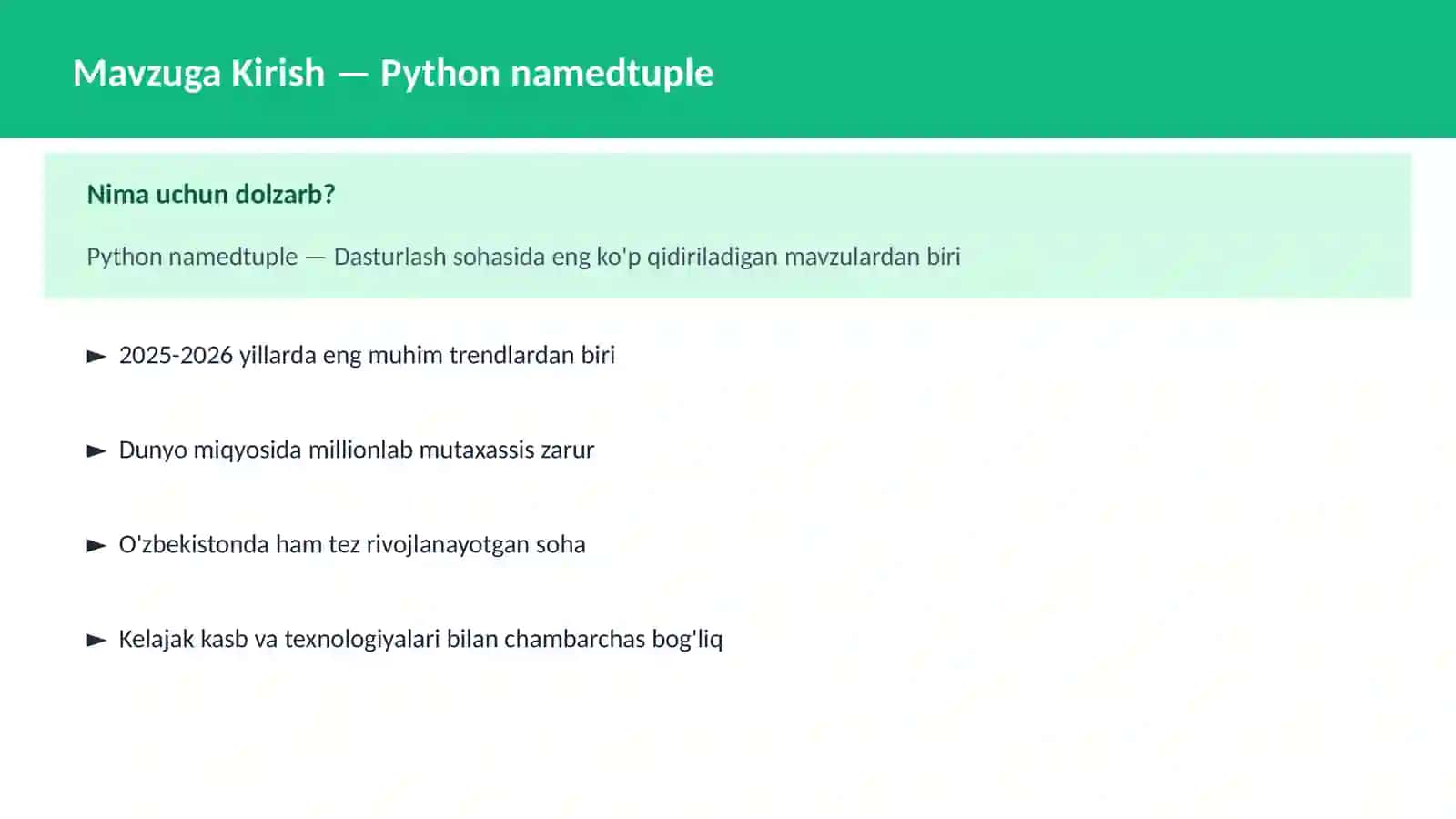 Python namedtuple 2