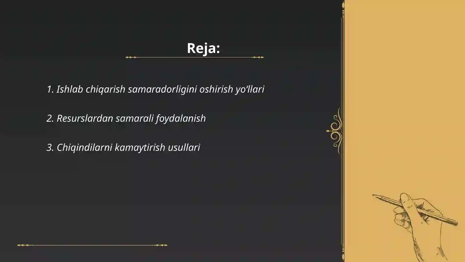 Ishlab chiqarish xarajatlarini minimallashtirish shartlari va korxonaning zararsiz ishlash nuqtasini hisoblash yoʻllari 2