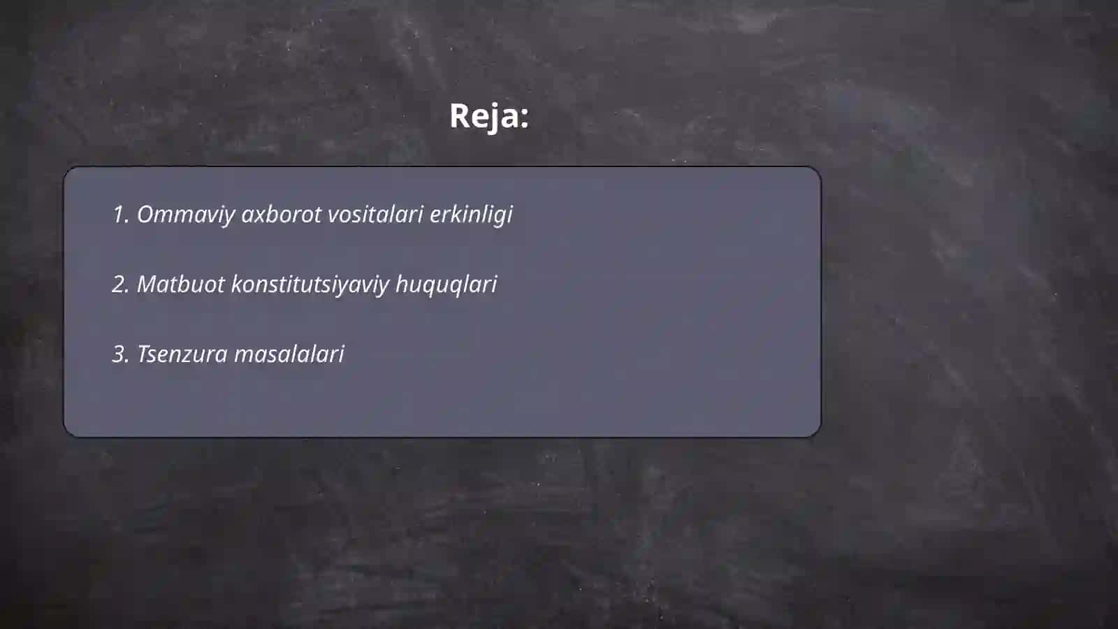 Ommaviy axborot vositalari erkinligi 2