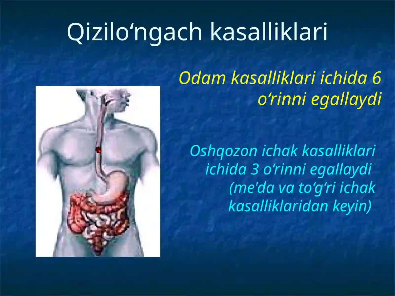 Bolalarda qizilo’ngach kuyishi va yot jismlari. Etiopatogenez, klinika, diagnostika va davolash usullari 2
