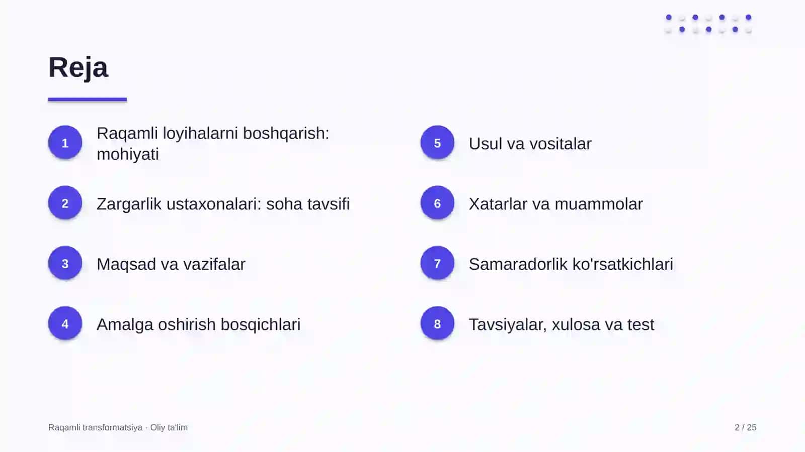 zargarlik ustaxonalarida raqamli transformatsiya loyihalarini boshqarish 4361 2