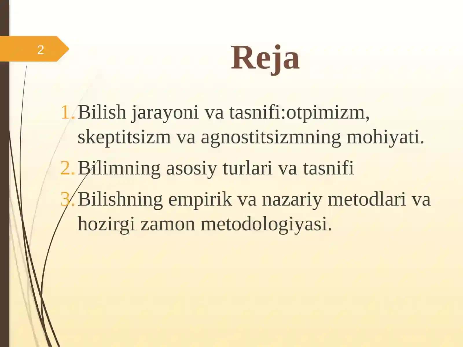 Bilishfalsafasi(Gnesologiya) 2