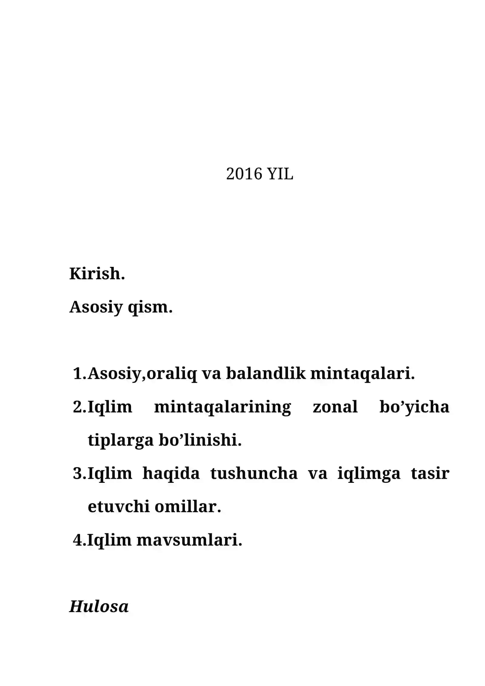 Iqlim mavsumlari 2