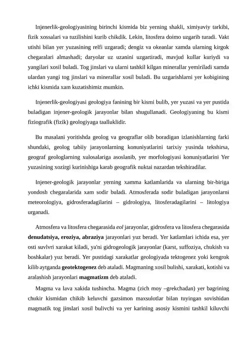 EKZOGEN VA ENDOGEN JARAYONLAR VA ULARNING OKIBATLARI 2