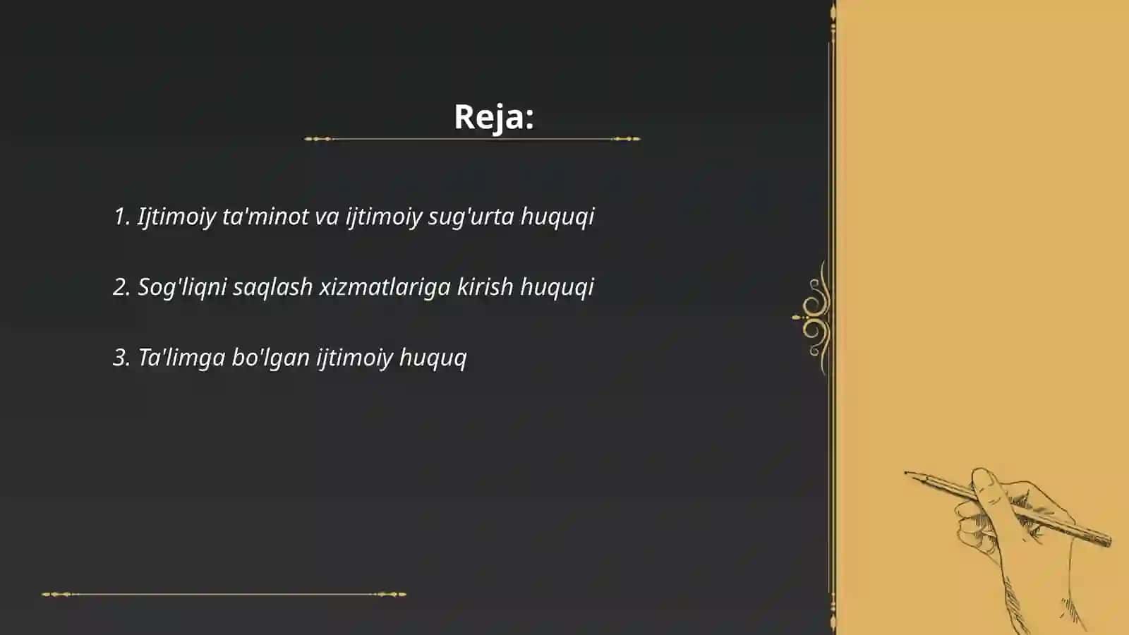 Ijtimoiy huquqlar 2