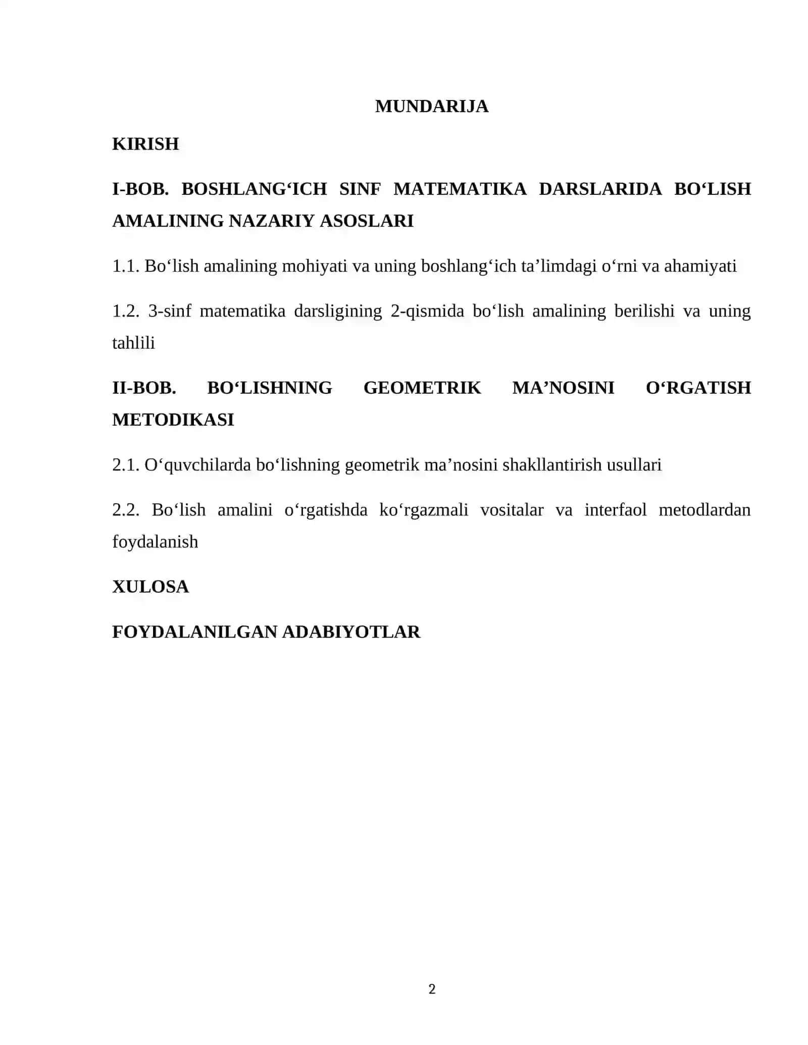 Bo‘lishning geometrik ma’nosini o‘rgatish metodikasi (3-sinf matematika darsligining 2-qism) 2