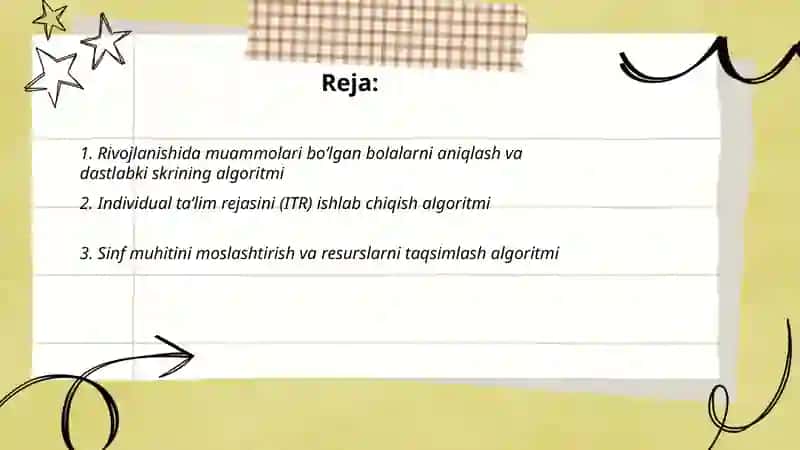 Inklyuziv ta’limni amaliyotga joriy etish algoritmlari 2