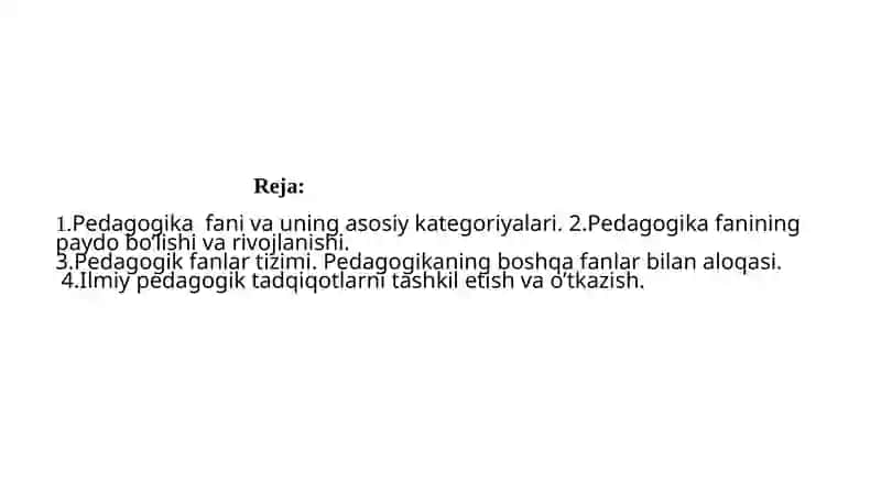 PEDAGOGIKA FANINING MAQSAD VA VAZIFALARI 2