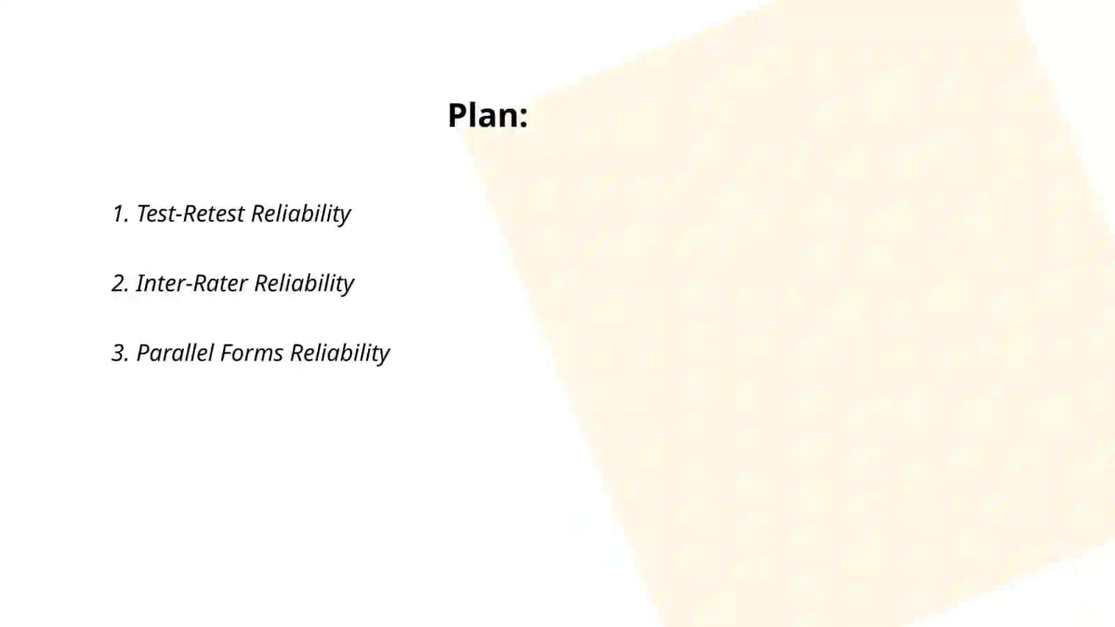 Test Reliability 2