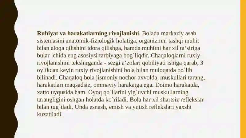Bolalarni asab-ruhiy rivojlanishi 2