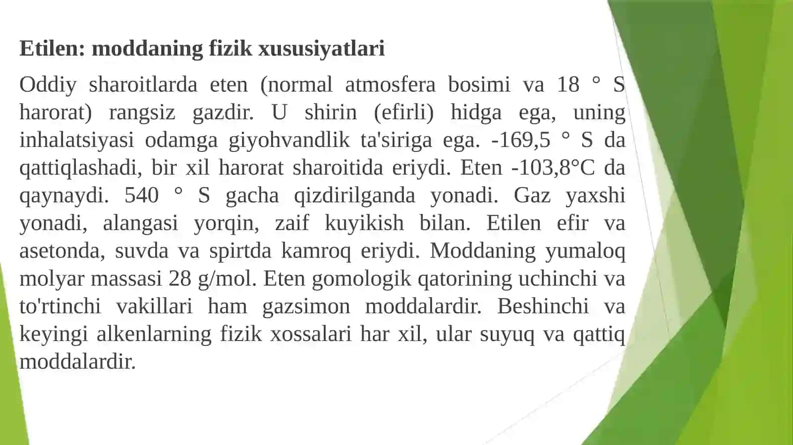 Etilendan etanol ishlab chiqarish jarayonida separator qurulmasini hisoblash kurs loyihasi 2