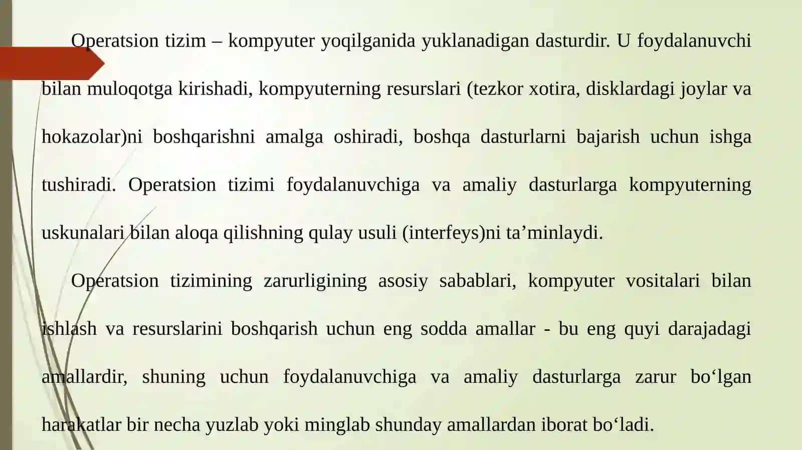Operatsiontizim qurish ta'moillari 2