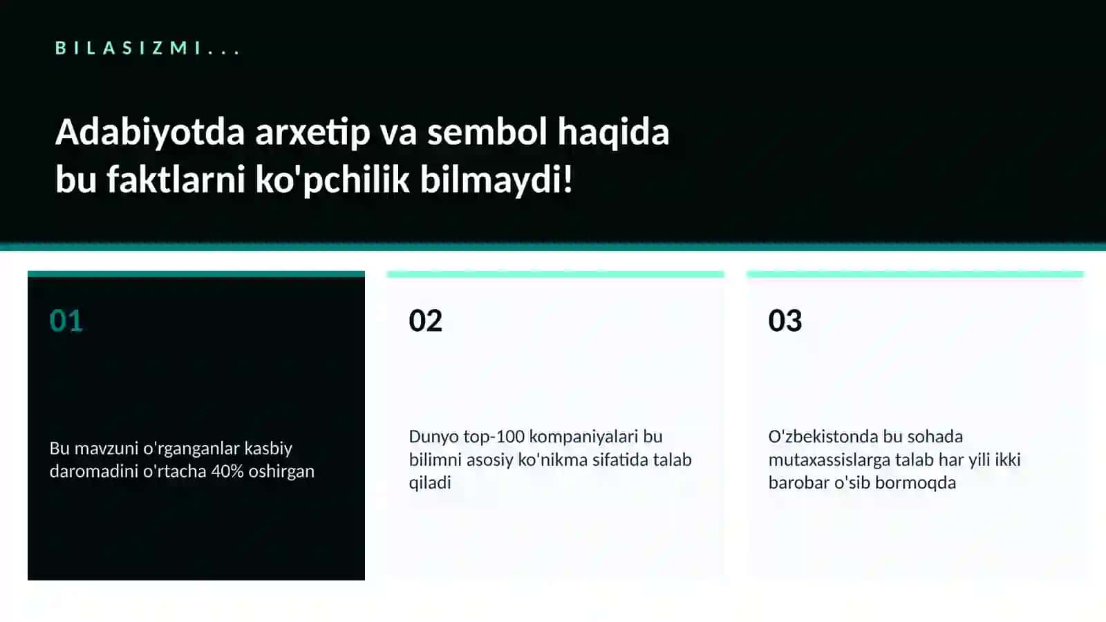 Adabiyotda arxetip va sembol 2