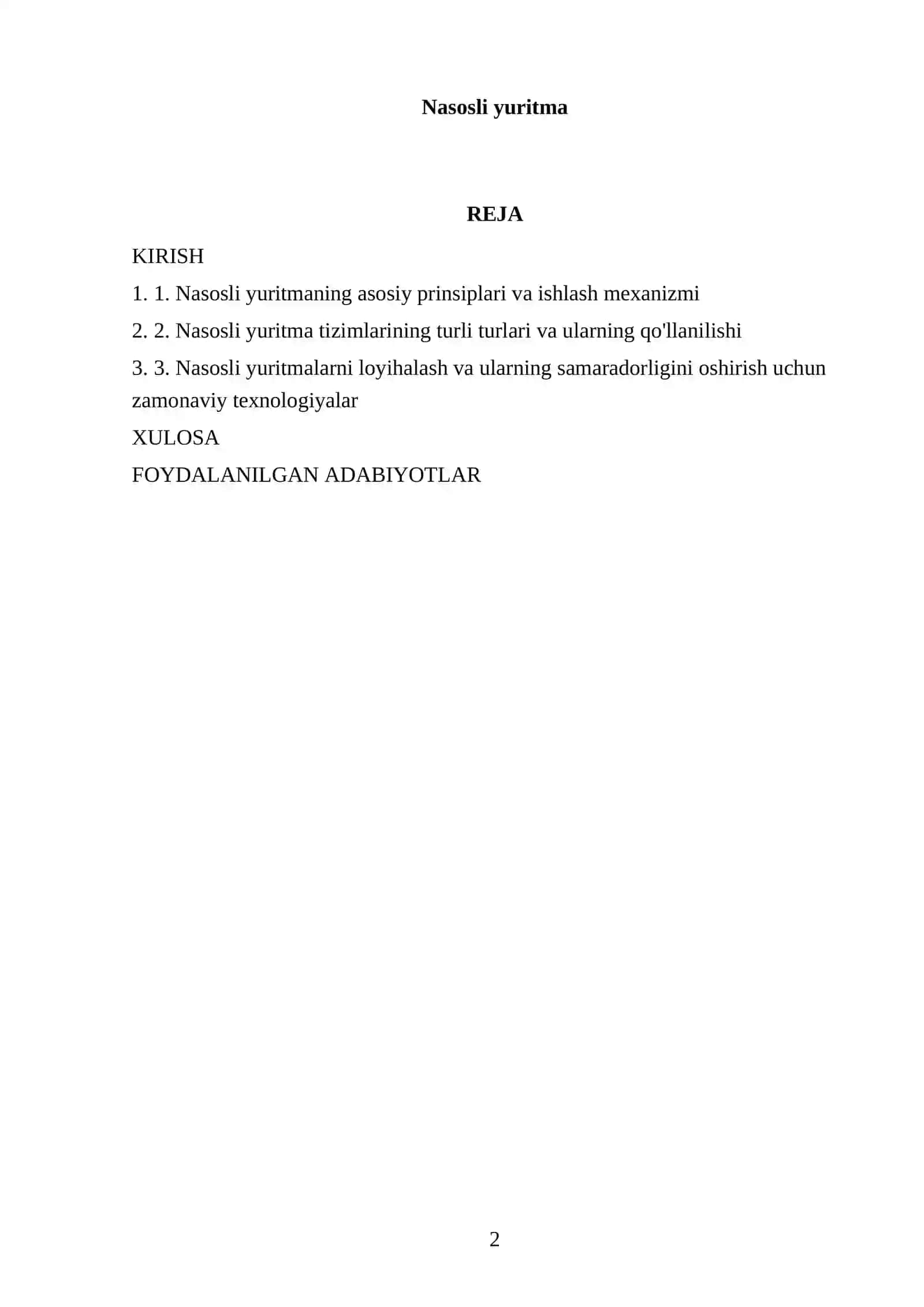 Nasosli yuritma 2