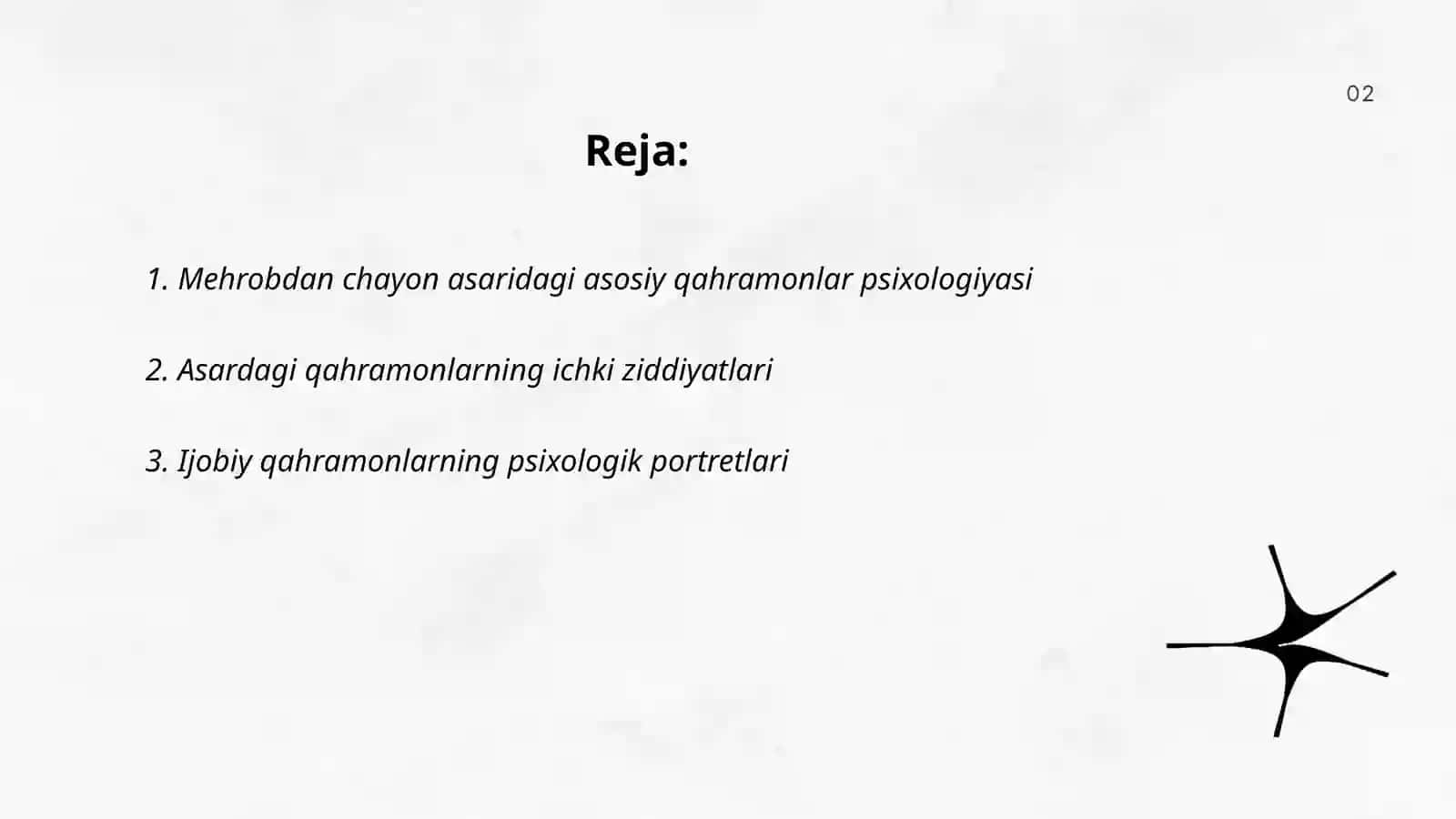 Mehrobdan chayon asaridagi obrazlarga psixologik tavsif 2