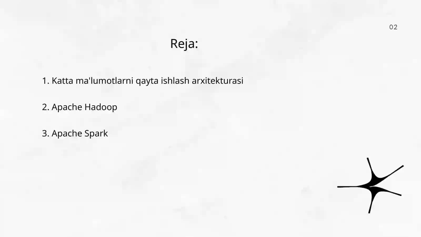 Katta ma'lumotlarni qayta ishlash arxitekturasi 2