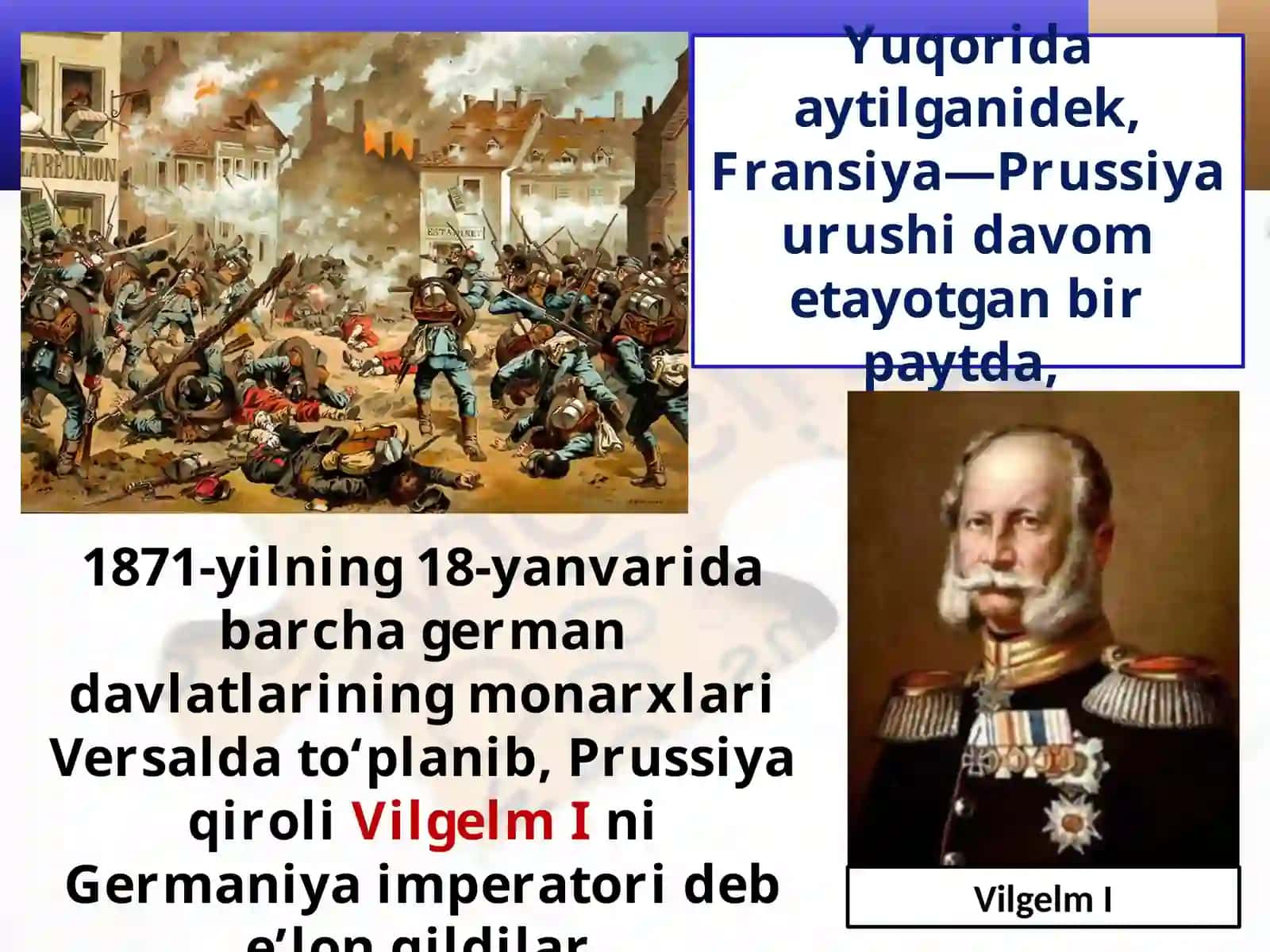 XX asr boshlarida Germaniya Imperiyasining Tashkil Topishi 2