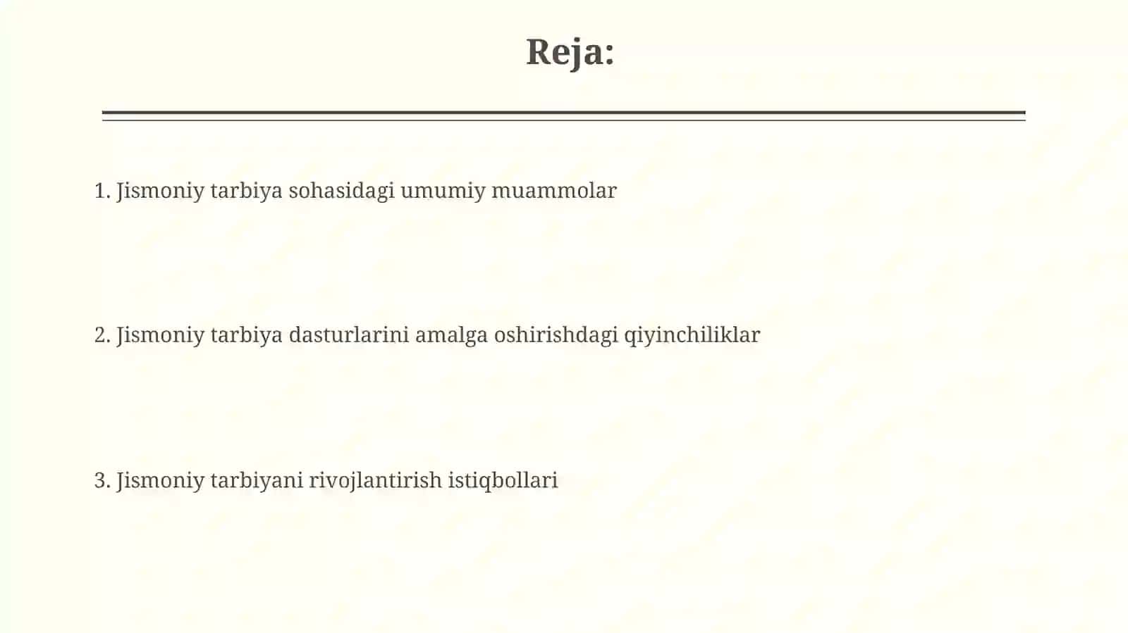 Jismoniy tarbiyaning umumiy masalalari 2