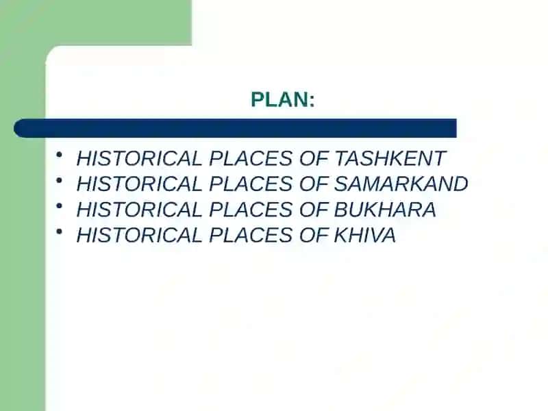 Historical places of Uzbekistan 2