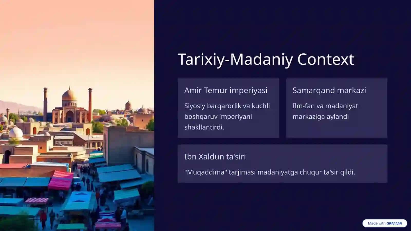 Amir Temur Davrida Markaziy Osiyo Falsafasi 2