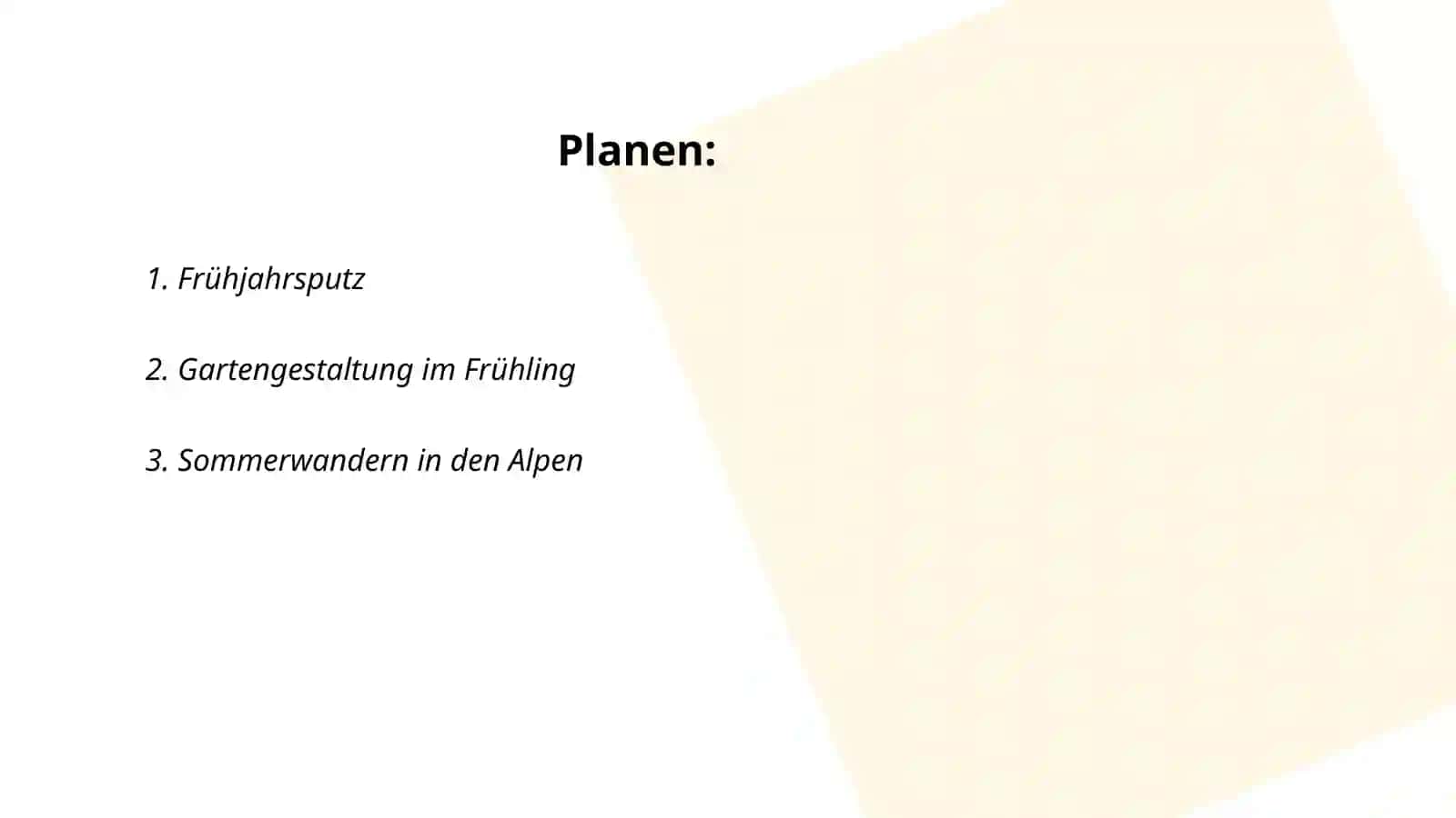 Hobbys und jahreszeiten 2