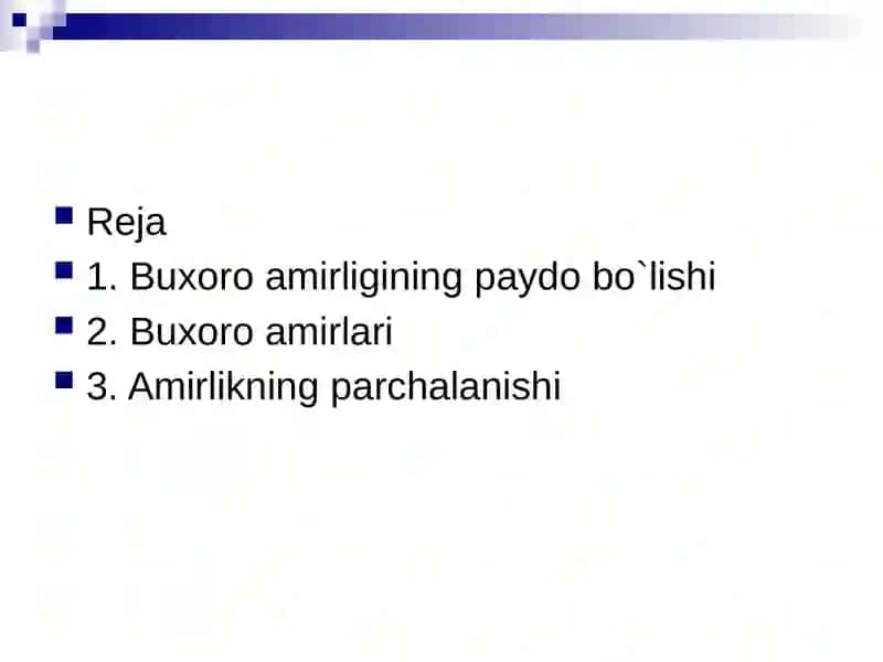 Buxoro amirligi 2
