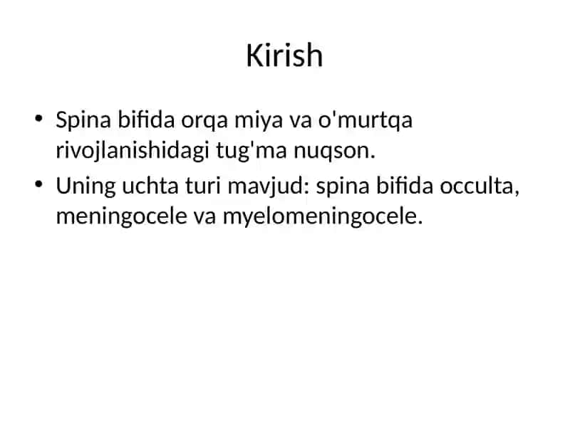 Spina Bifida 2