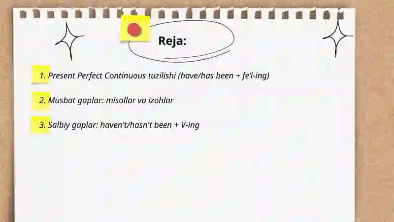 Present Perfect Continious 2