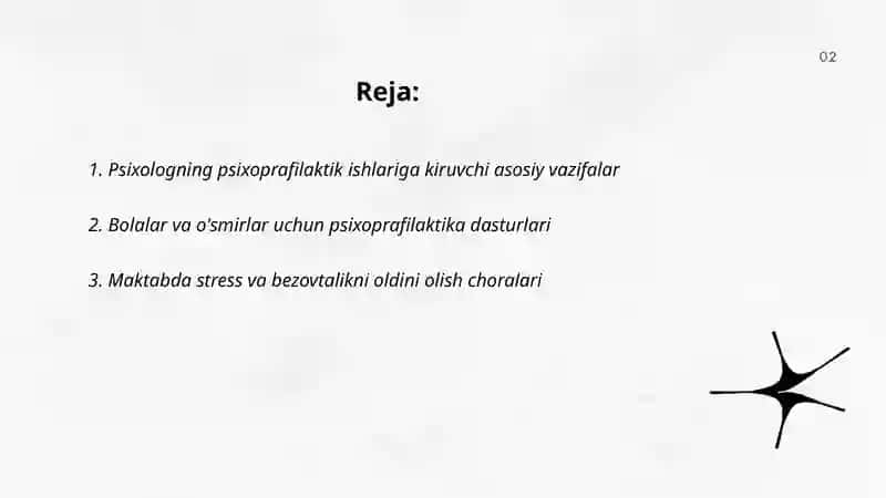 Psixologning psixoprafilaktik ishlari 2